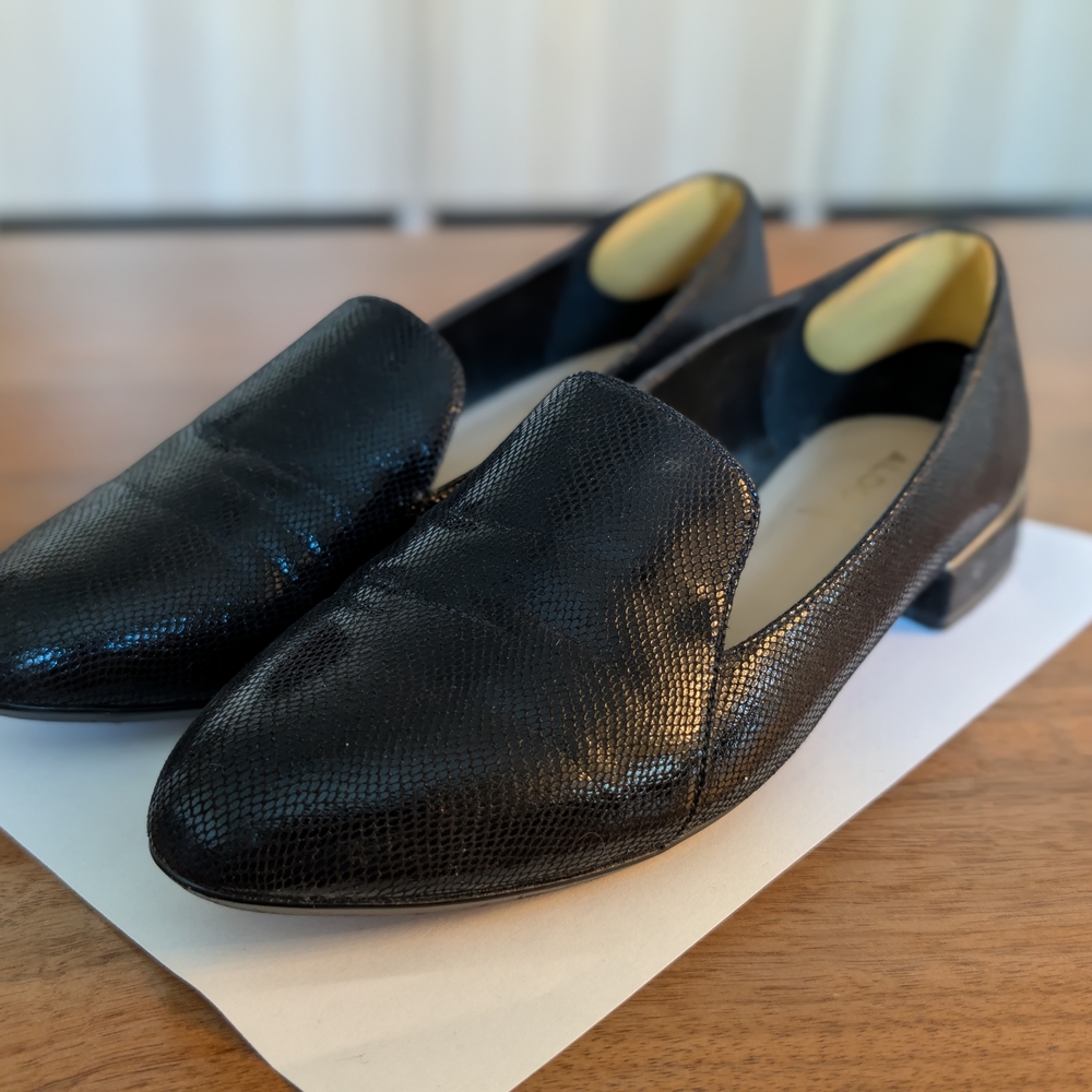 Aldo Shiny Black Loafers